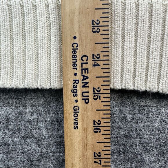 Vintage 90s Argyle Sweater Men Medium Cream Eddie Bauer - Picture 10 of 11